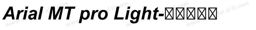 Arial MT pro Light字体转换